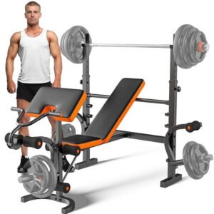 6-in-1 Multi-Purpose Adjustable Weight Bench Workout